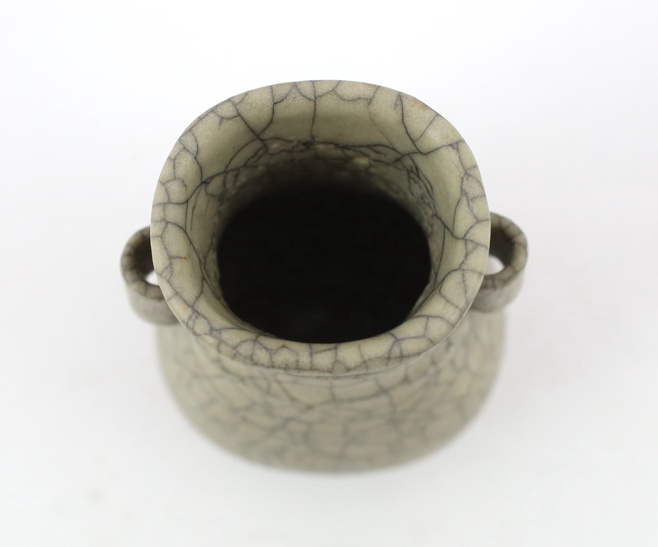 A Chinese Ge ware ‘arrow’ vase, hu